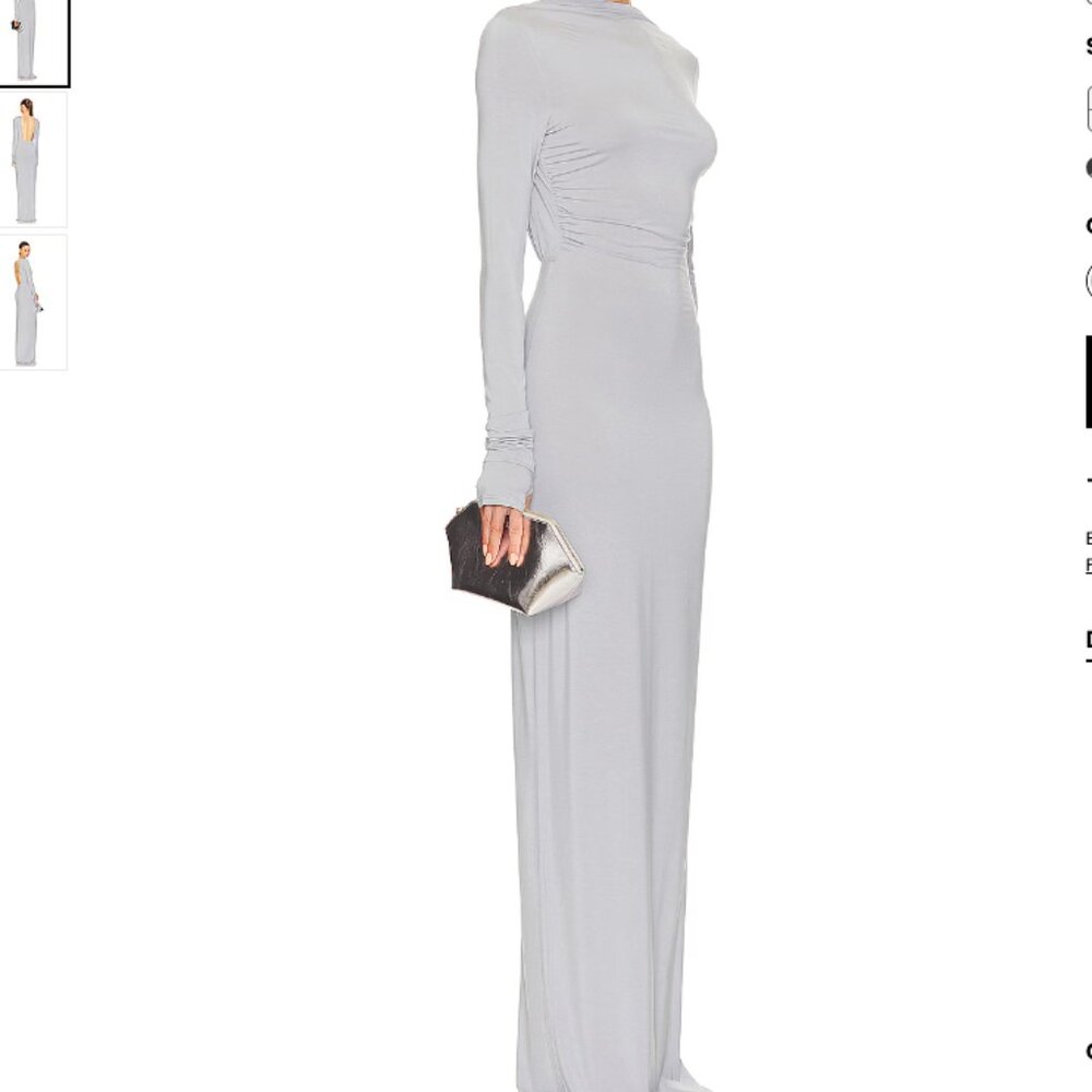 Jersey Backless Maxi Dress Helsa brand:Helsa